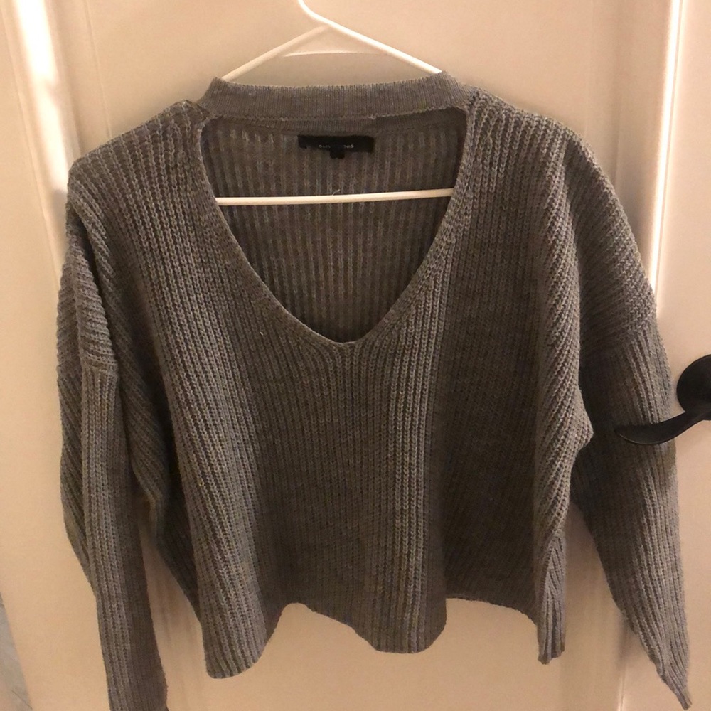 Gray sweater